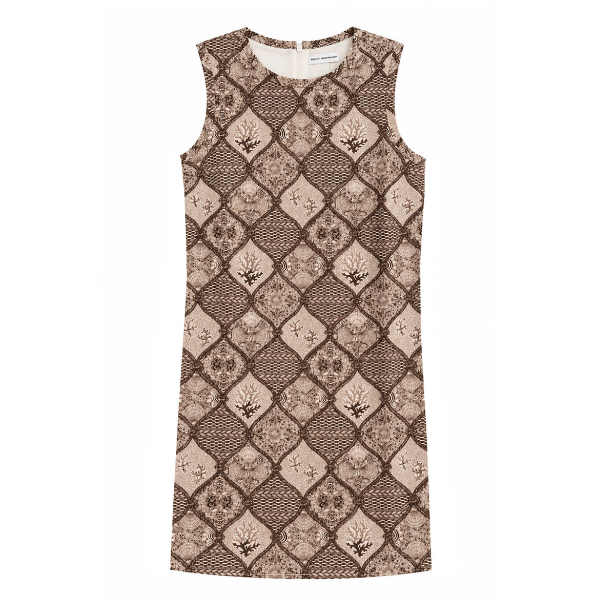 #color_Sankaty Floral, Brown - White Multi