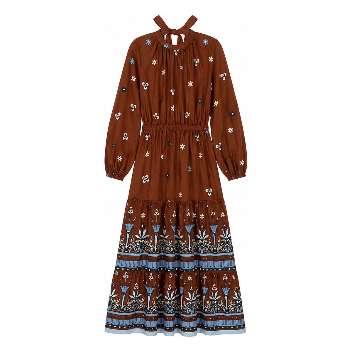 #color_Bonaparte Floral, Blue - Brown - Cream Multi