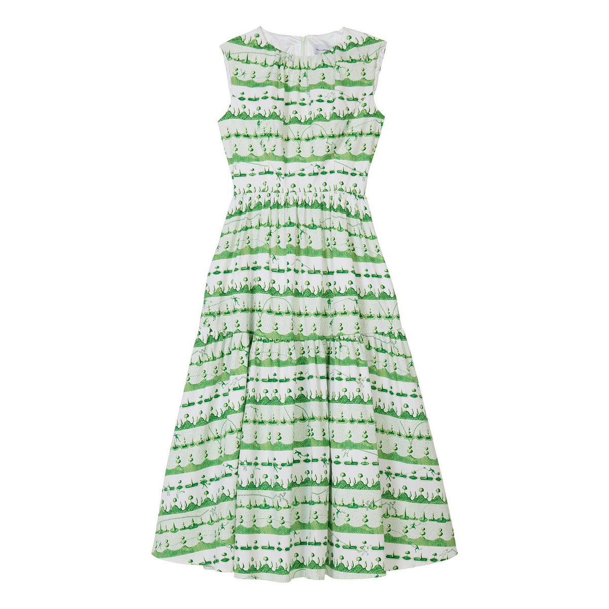 #color_Racquets Print, Grass - White Multi
