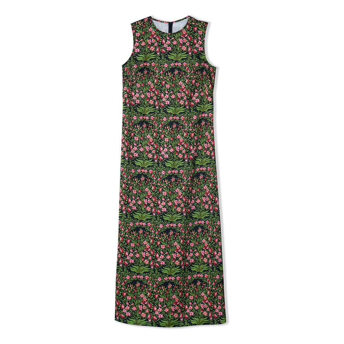 #color_Mughal Floral, Cerise - Black Multi