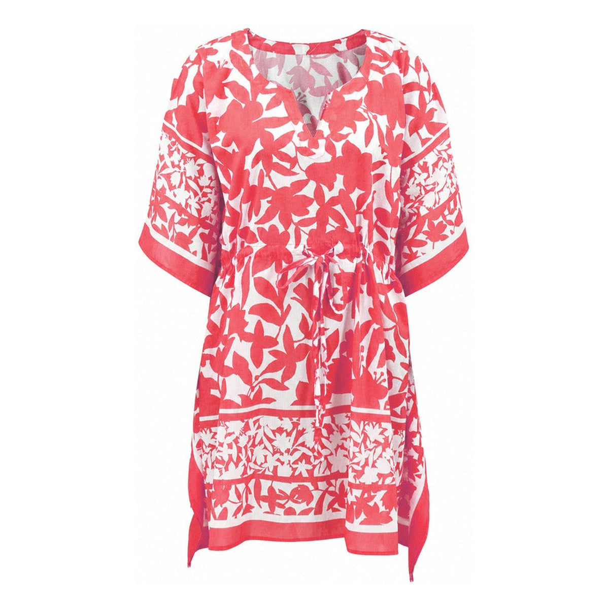 #color_Montego Floral, Coral - White Multi