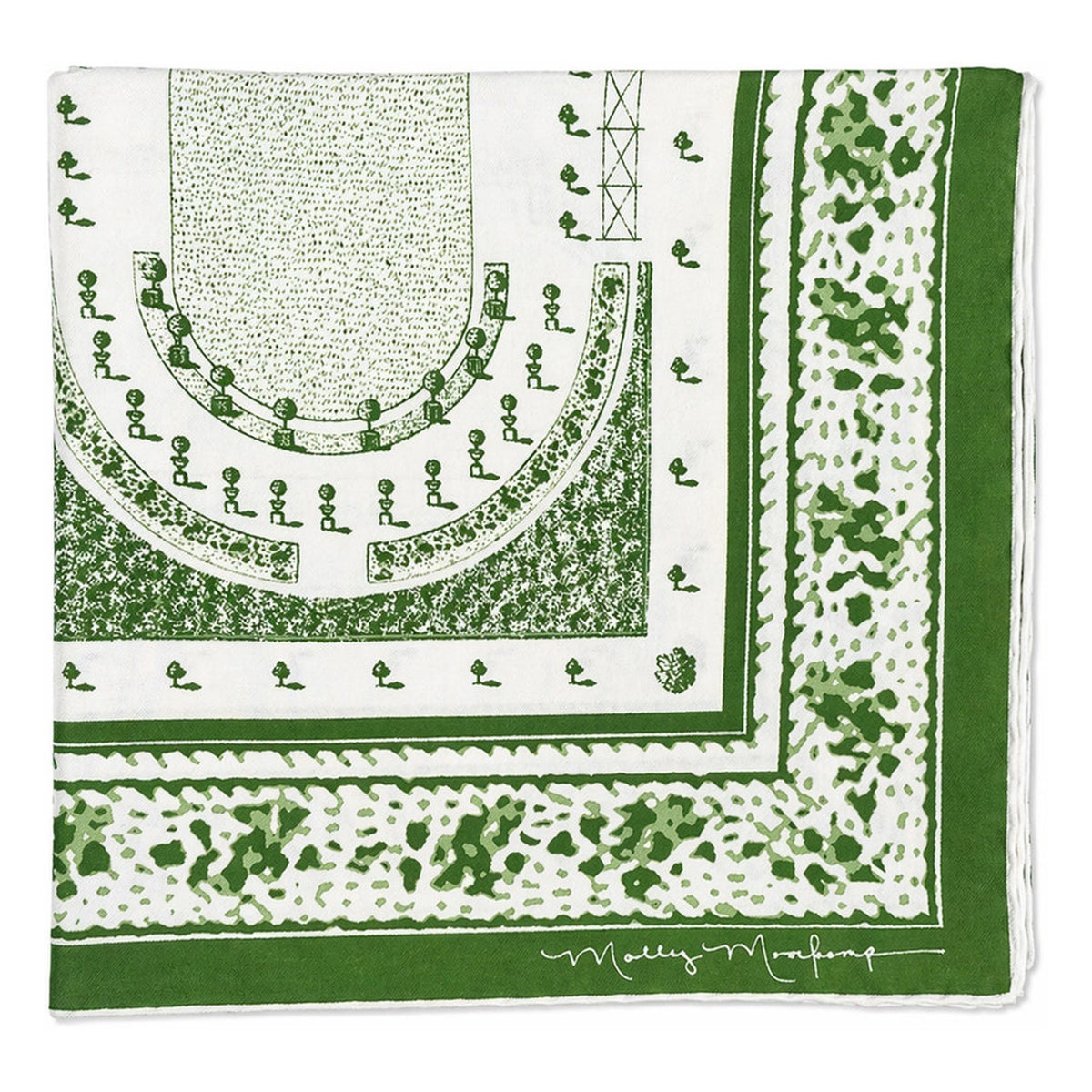 #color_Trianon Floral, Green - White Multi