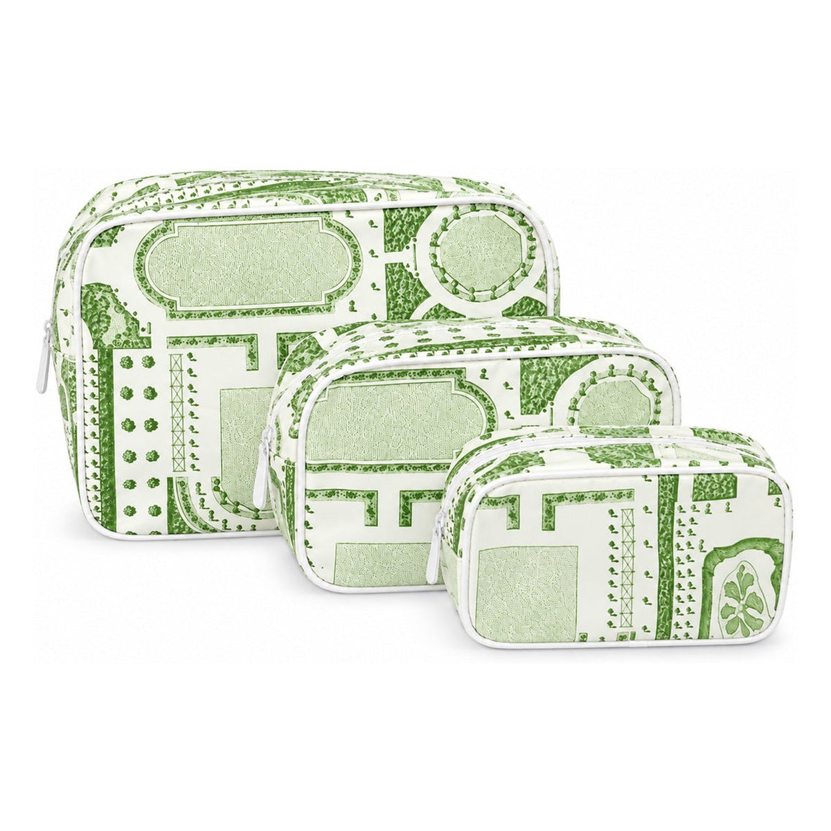 #color_Trianon Floral, Green - White Multi