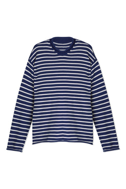 Nina Crewneck Striped Sweater