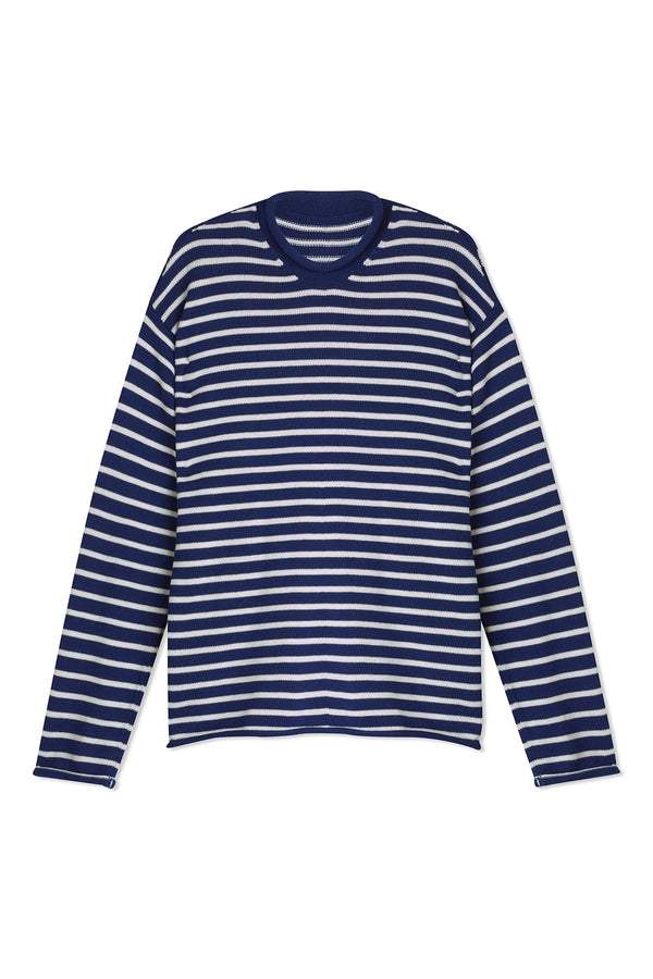 Nina Crewneck Striped Sweater