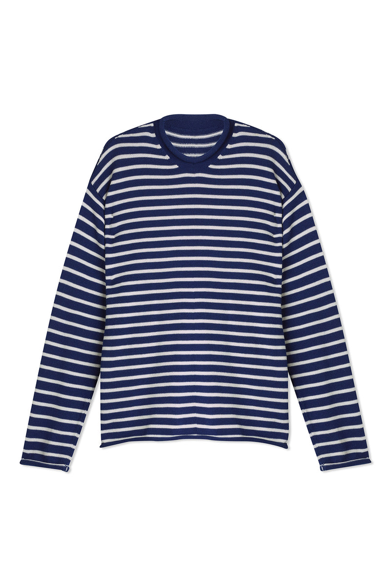 Nina Crewneck Striped Sweater